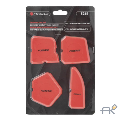 Набор шпателей для выравнивания силикона 4пр. в блистере F-5261